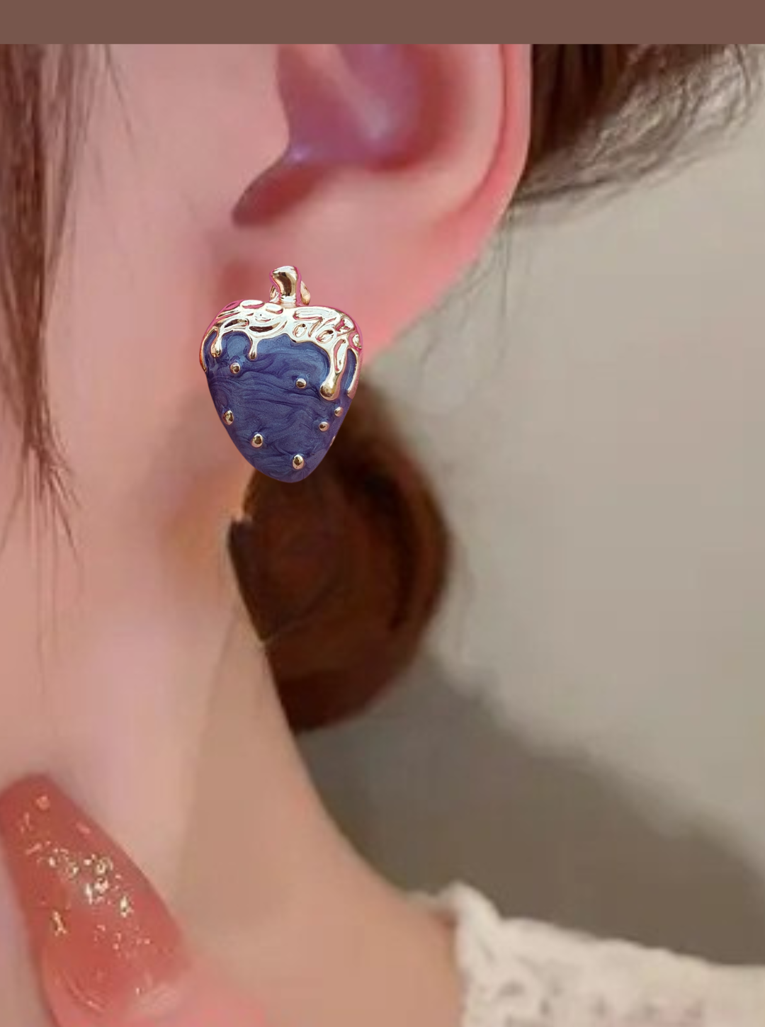 6COLOR STRAWBERRY EARRINGS