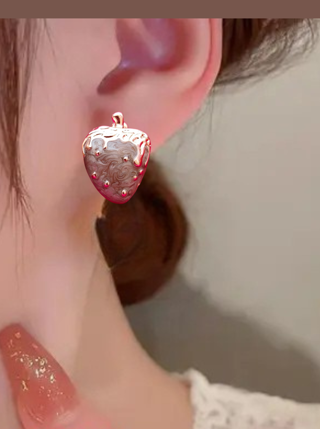 6COLOR STRAWBERRY EARRINGS