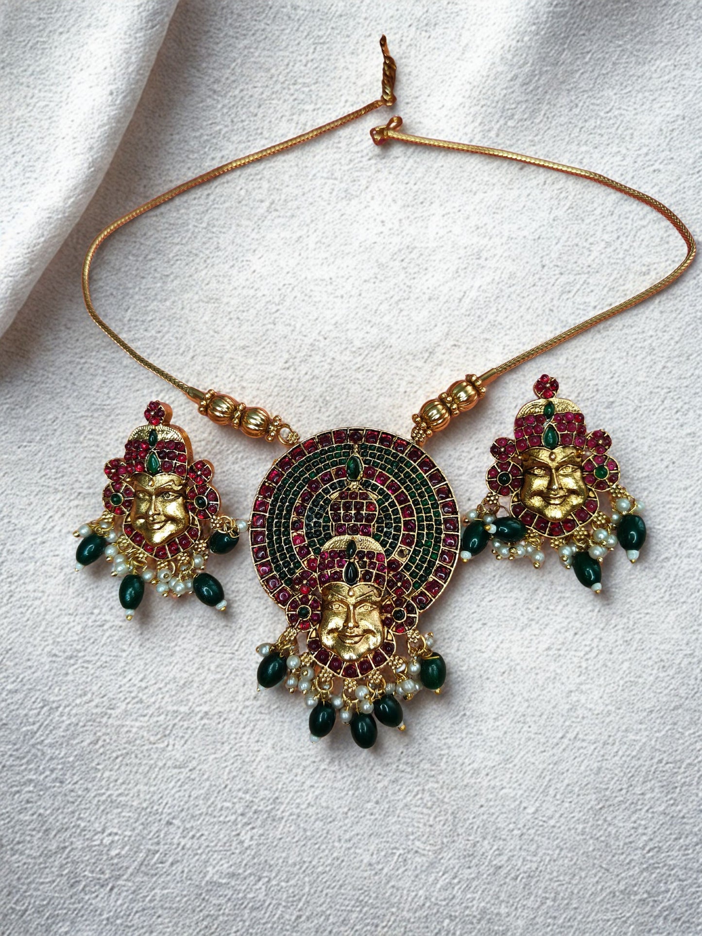 KATHAKALI CHARM NECKLACE