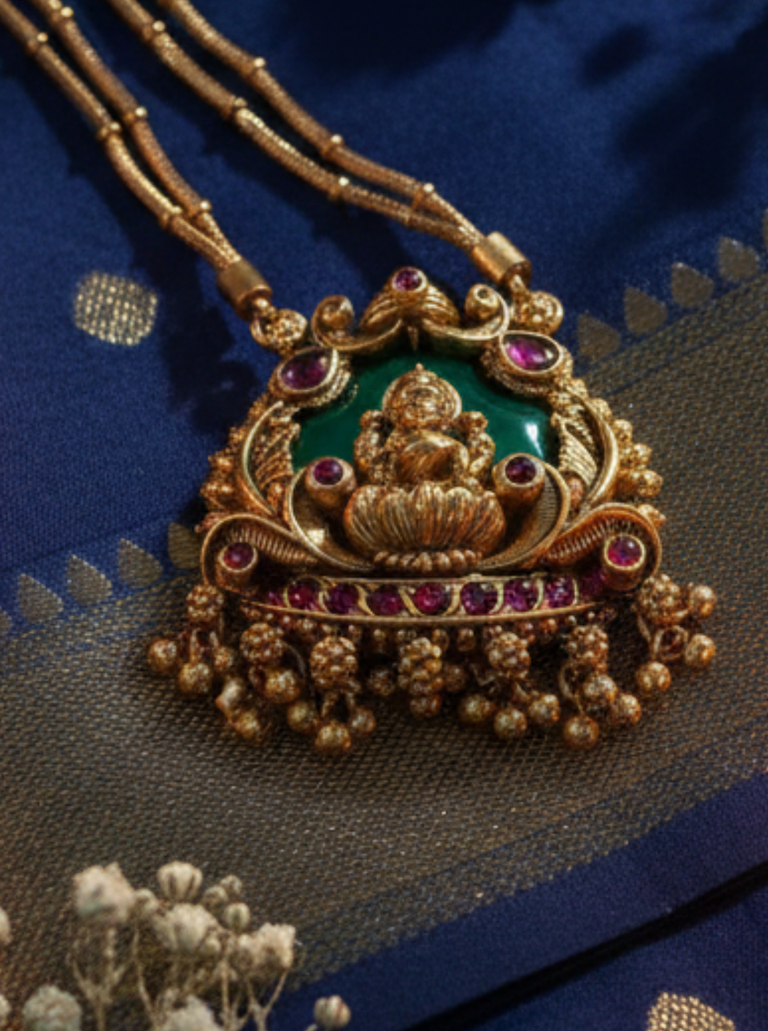 ANVITHA TEMPLE PENDANT NECKLACE SET
