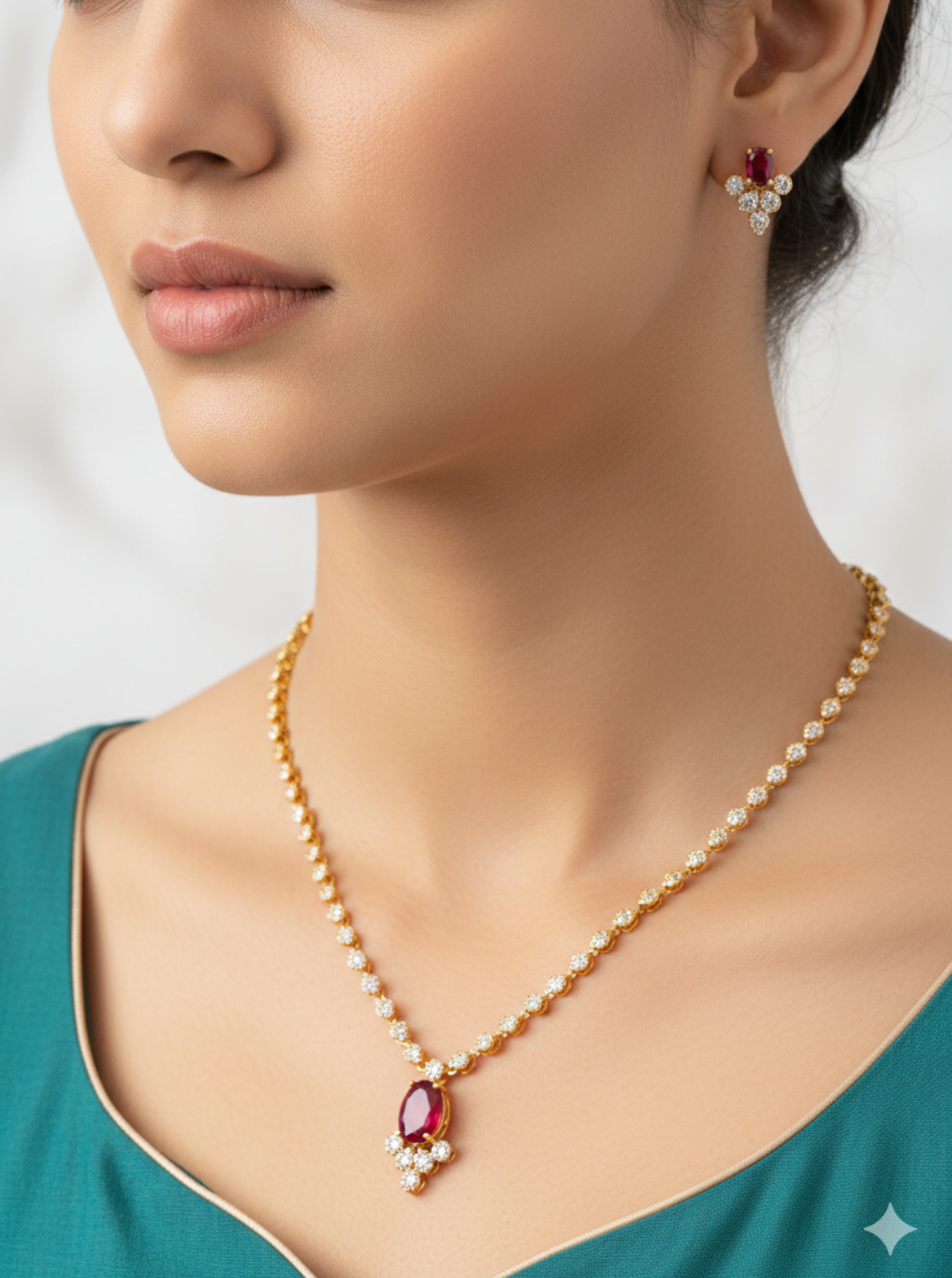 MEERA ROYALE STONE NECKLACE