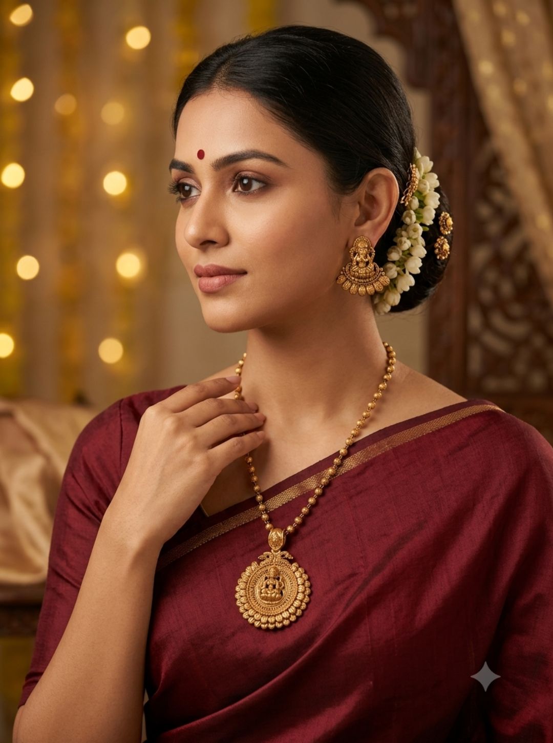 PRANISHA HERITAGE TEMPLE NECKLACE
