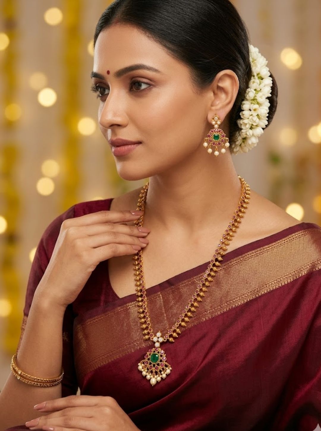 DHARSHIKA RUBY NECKLACE