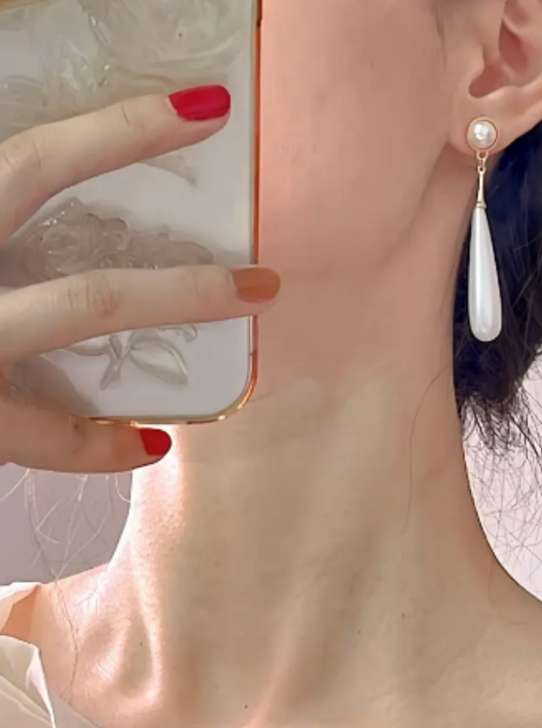 PEARL-DROP ELEGANCE EARRINGS