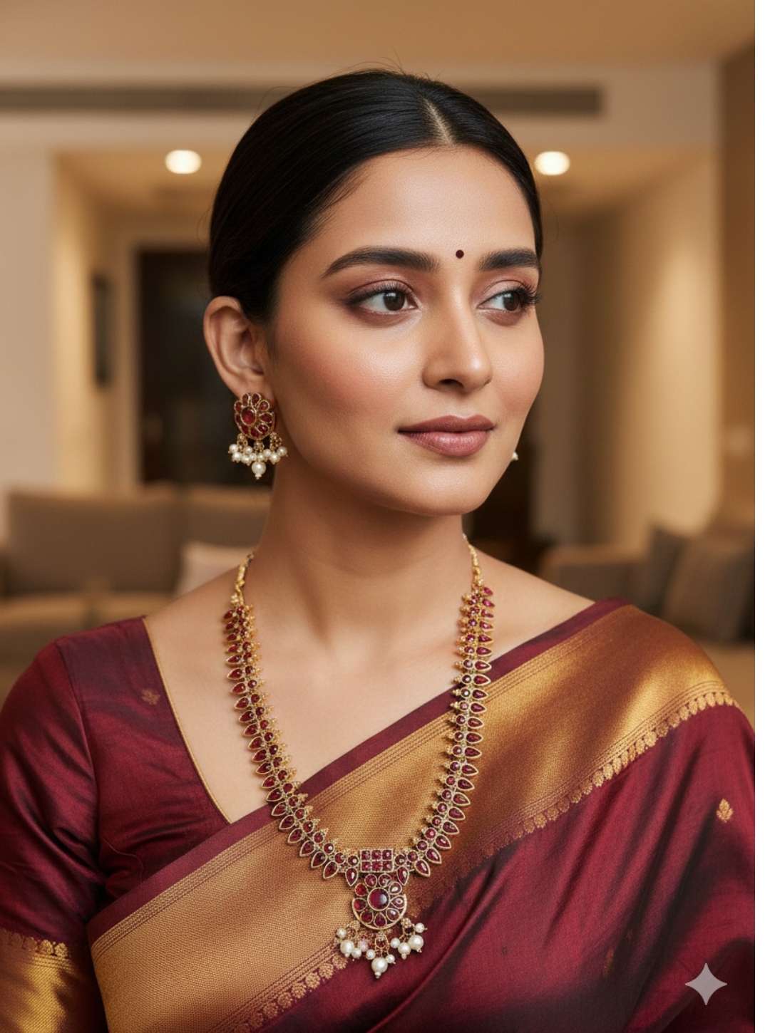 SAANVI BLOOM NECKLACE SET