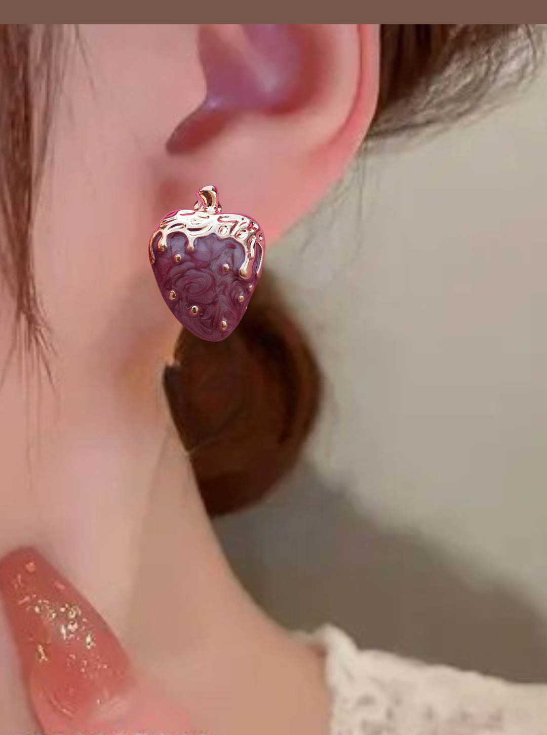 6COLOR STRAWBERRY EARRINGS