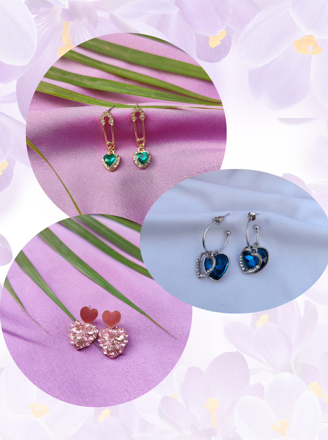 SWEETHEART SPARKLE COMBO EARRINGS