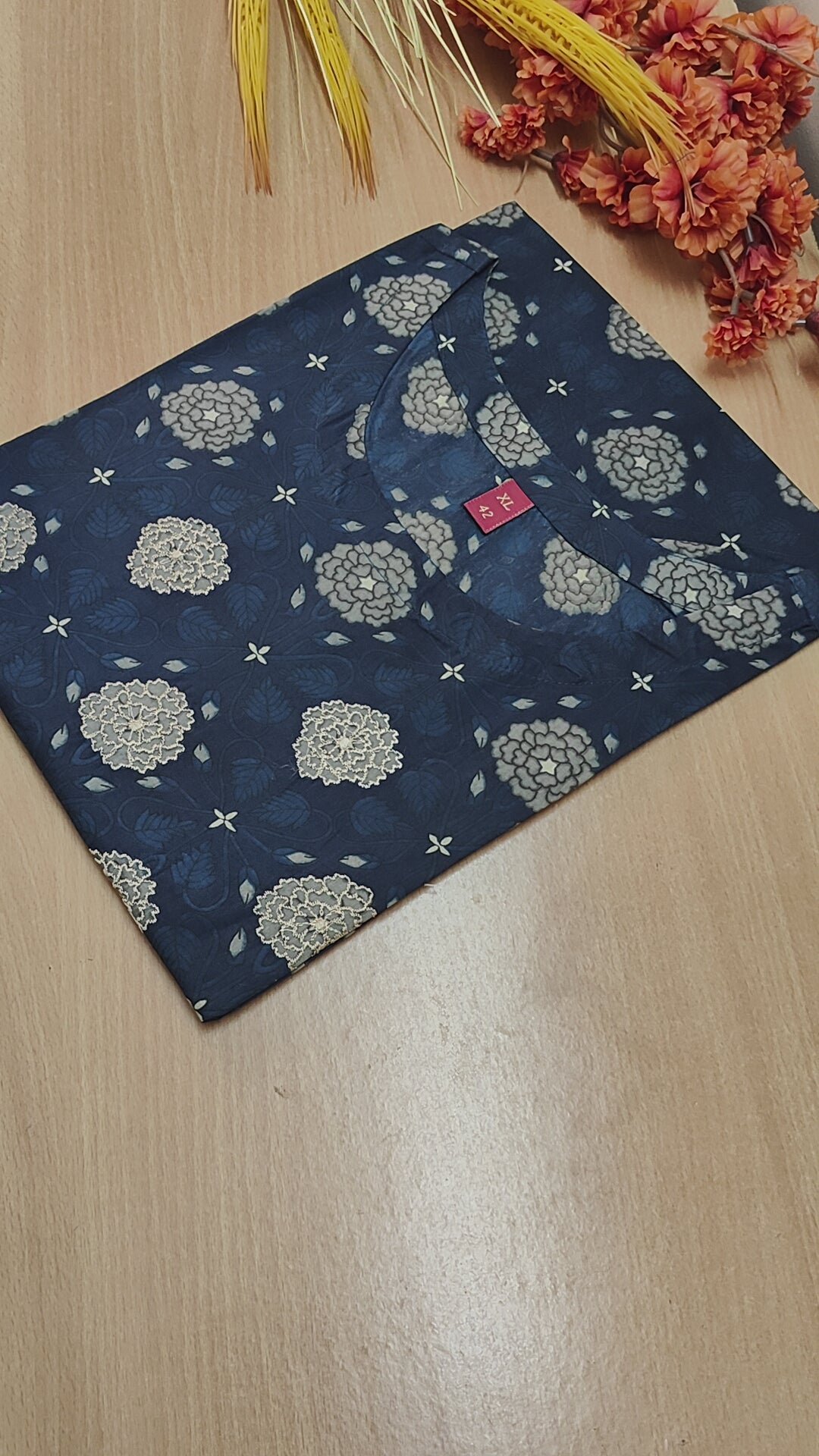 INDIGO BLUE COTTON KURTI