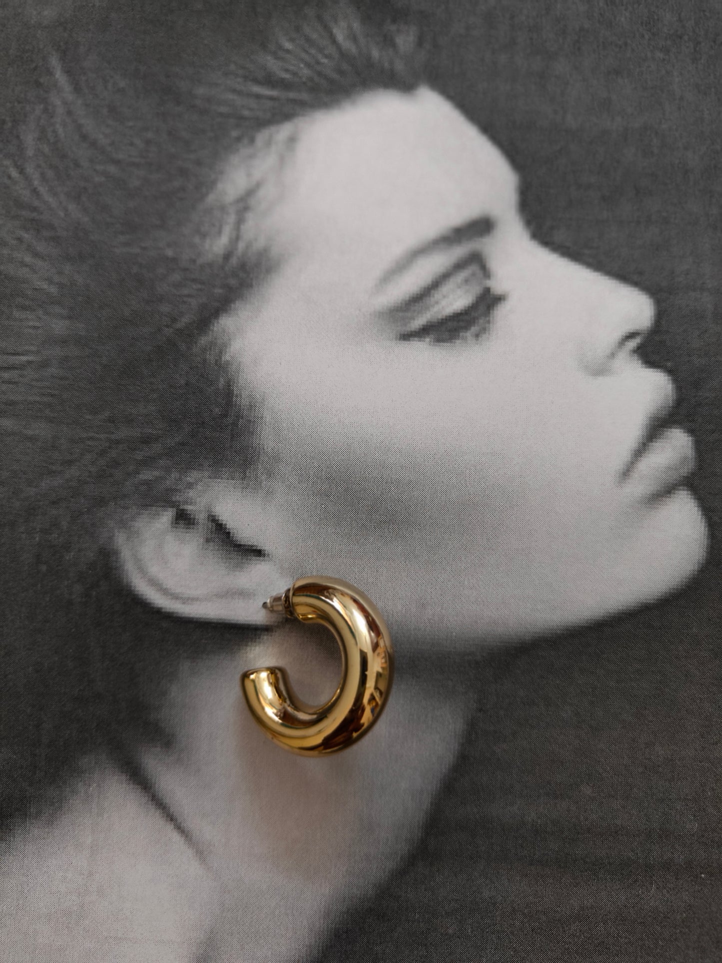 GOLDEN CRESCENT EARRINGS