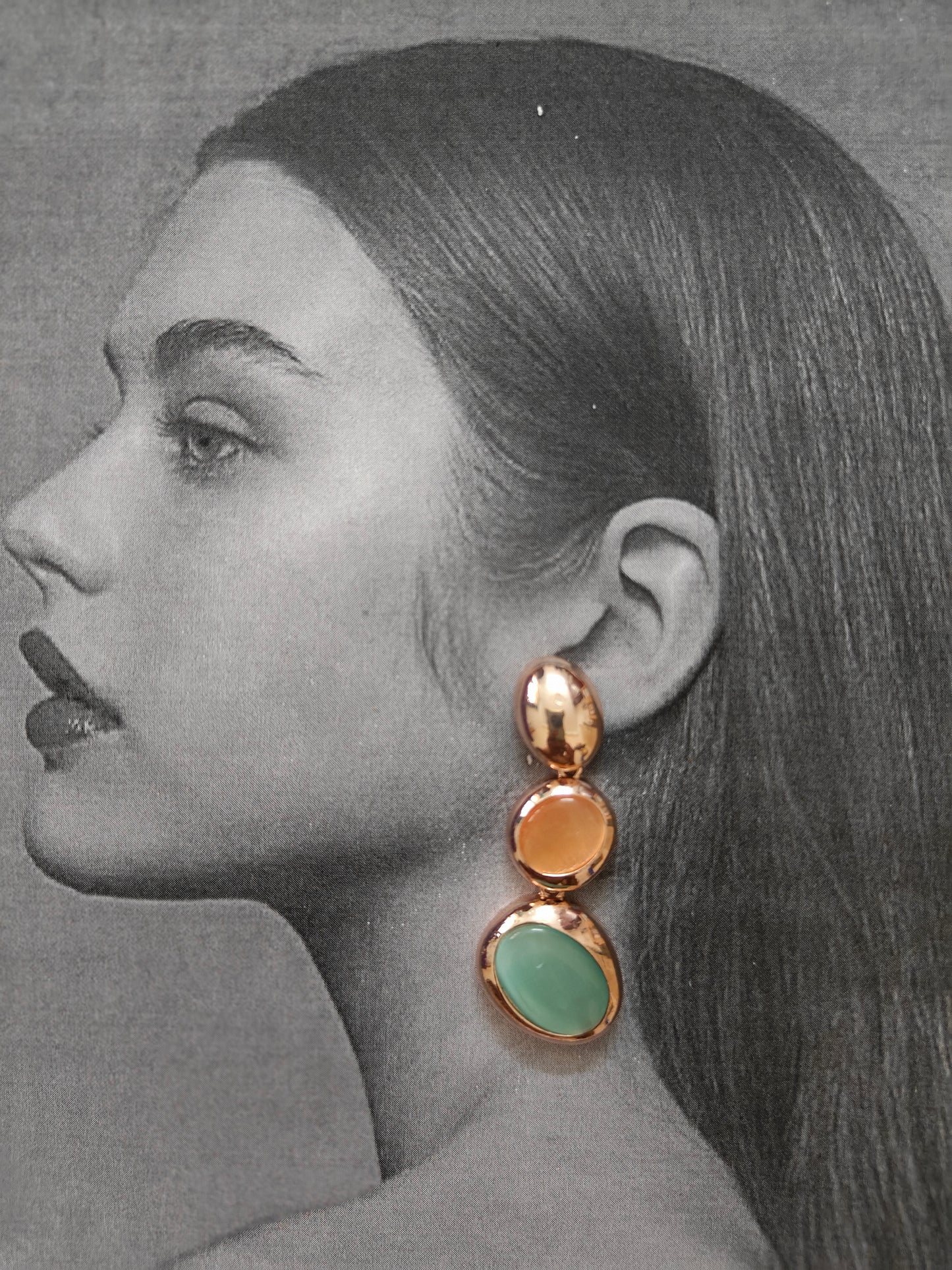 PEACH TWILIGHT EARRINGS