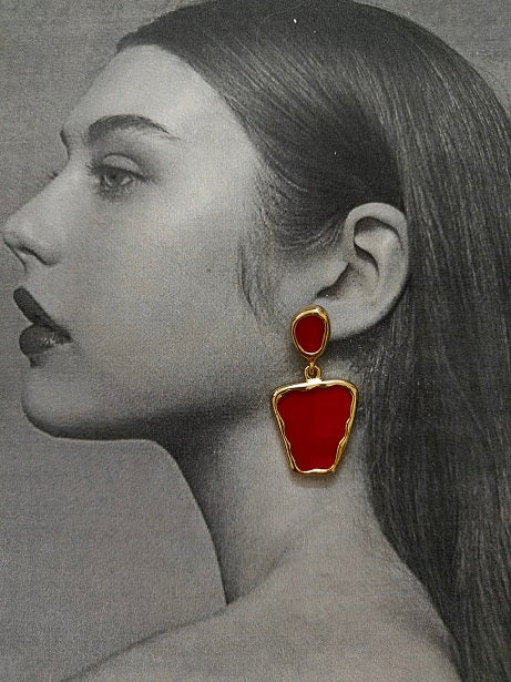 6COLOR CHARM EARRINGS