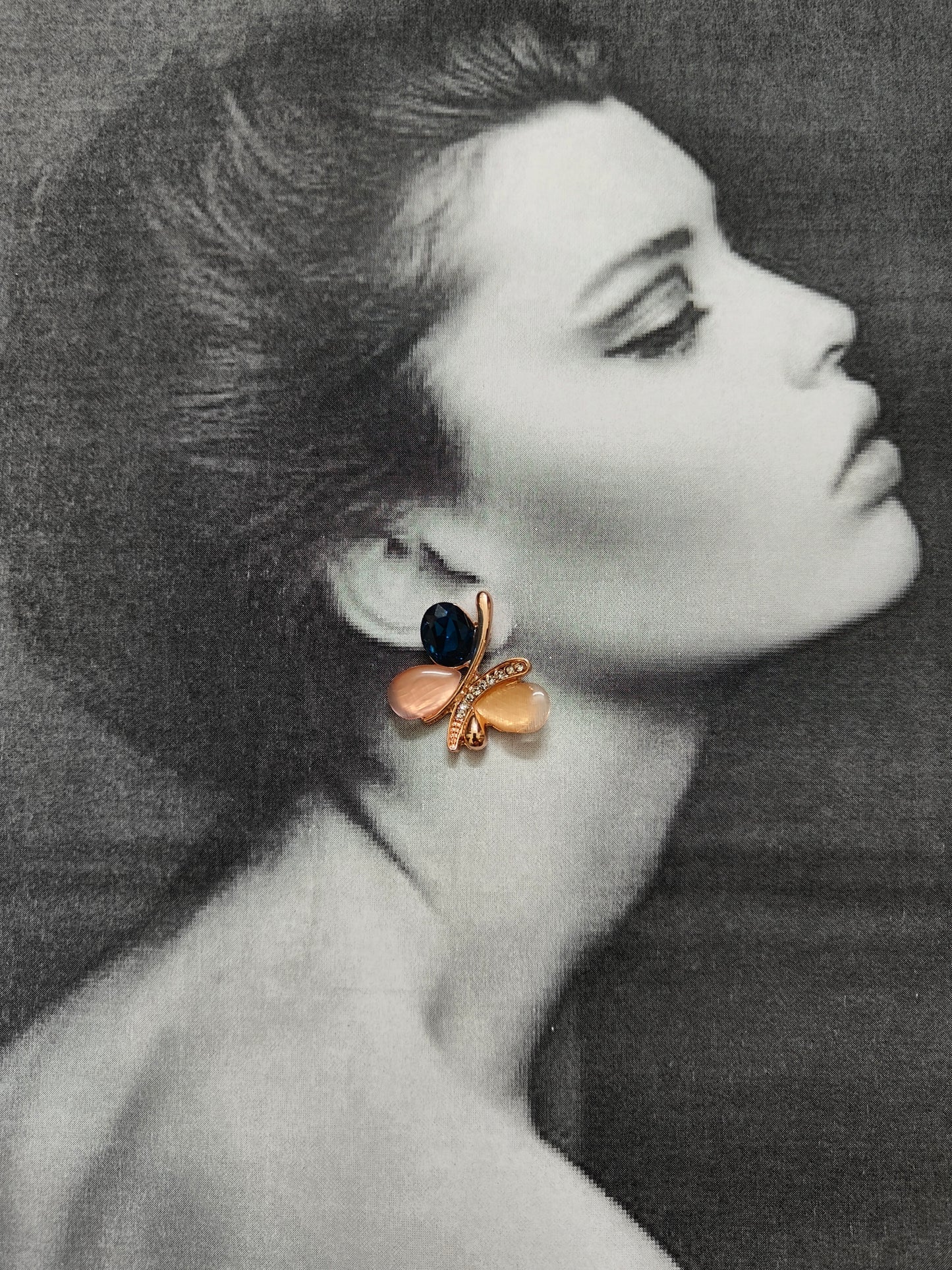 BUTTERFLY GEMSTONE EARRINGS