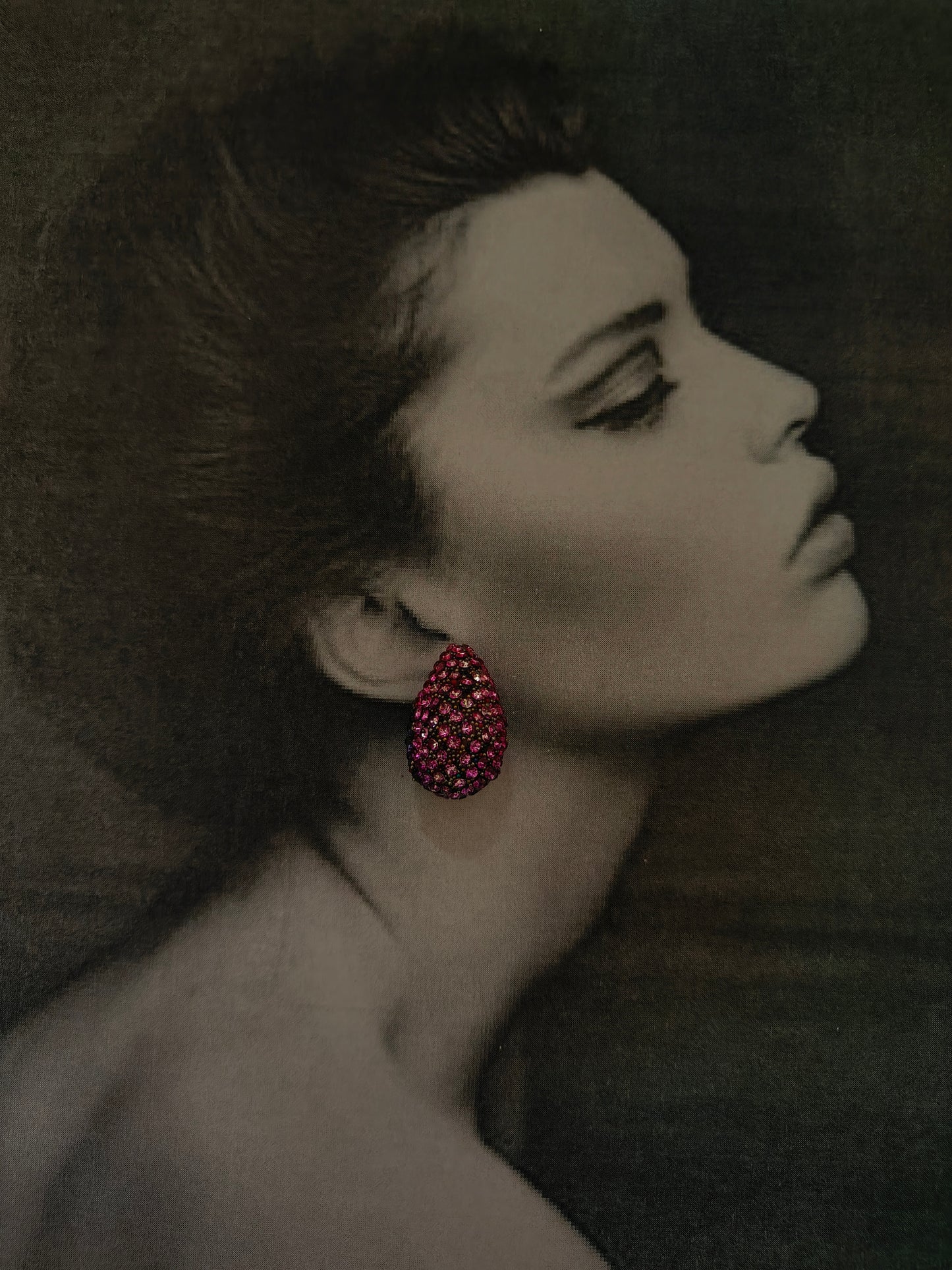 PINK TEAR DROP EARRINGS