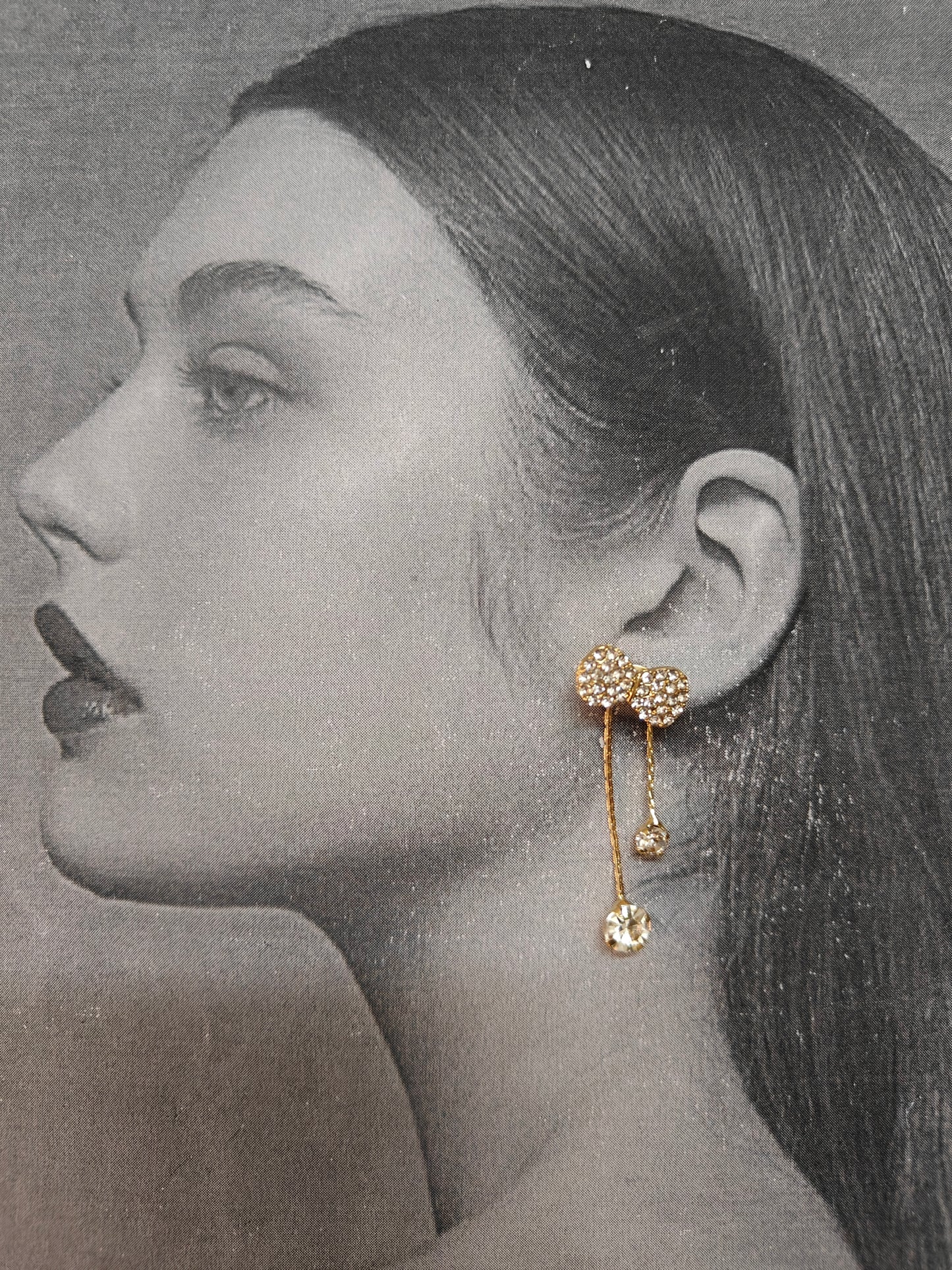 GOLDEN BOW KNOT TASSEL EARRINGS
