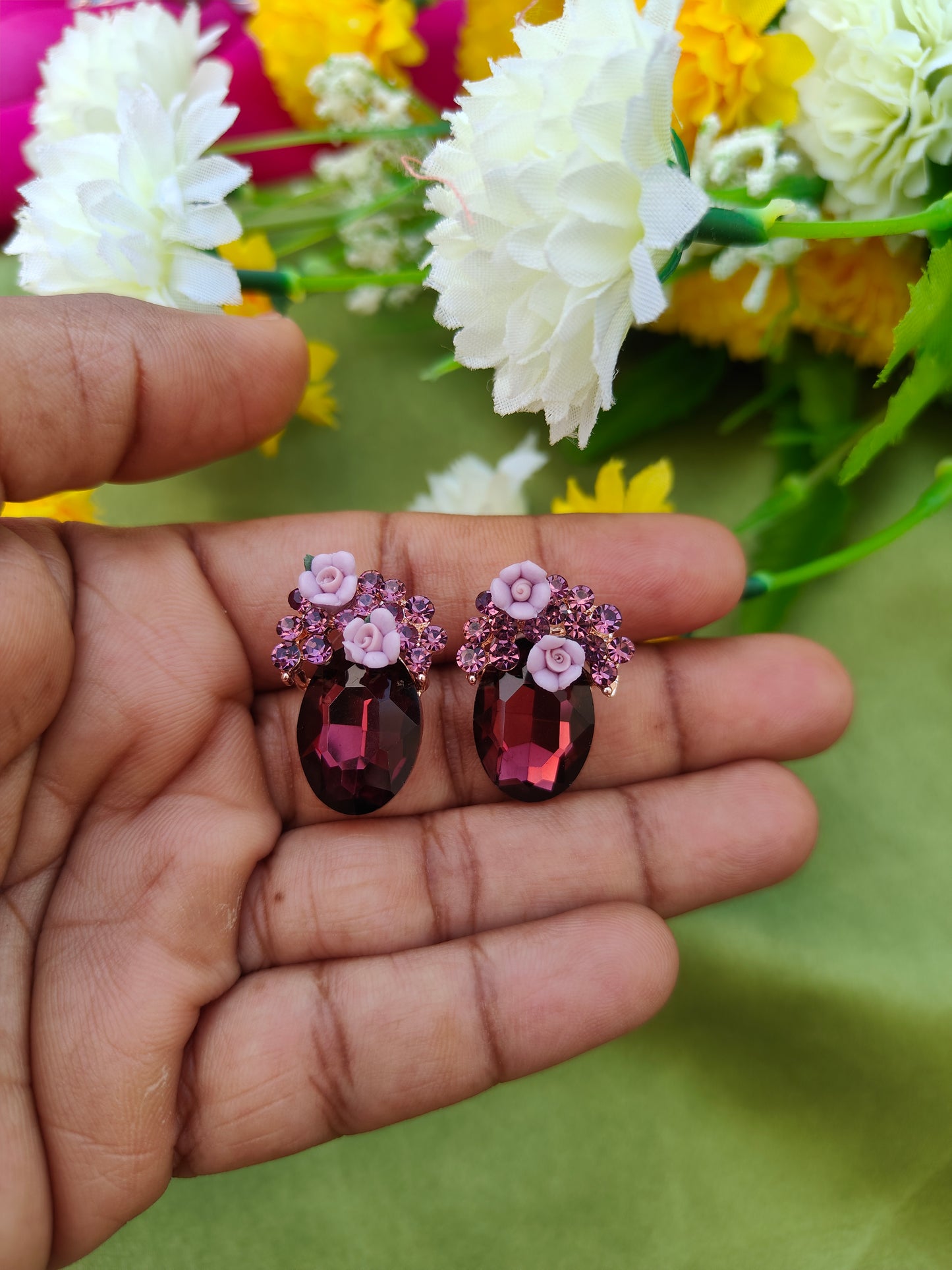 BERRY BLOOM EARRINGS