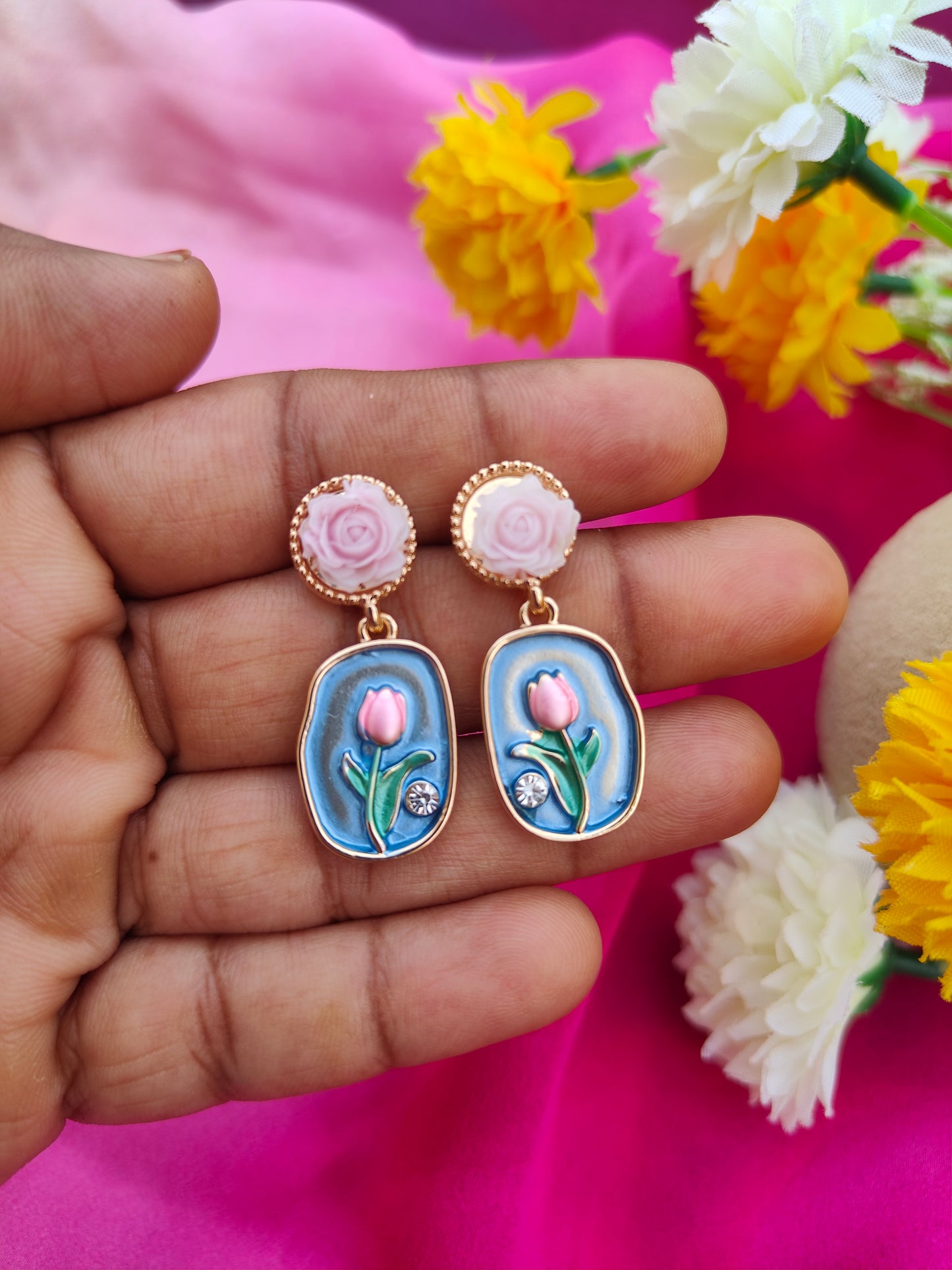 SAPPHIRE BLOOM EARRINGS