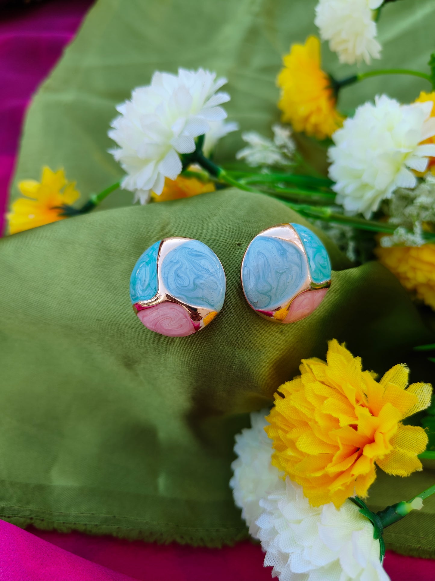 PASTEL MEENAKARI EARRINGS