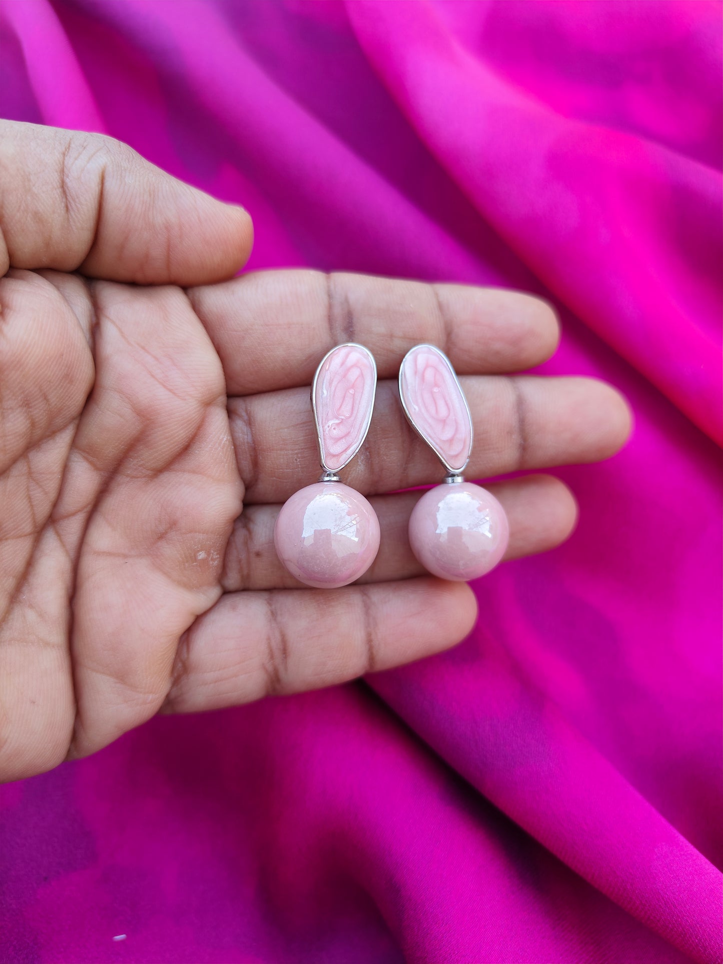 PINK BLOOM EARRINGS