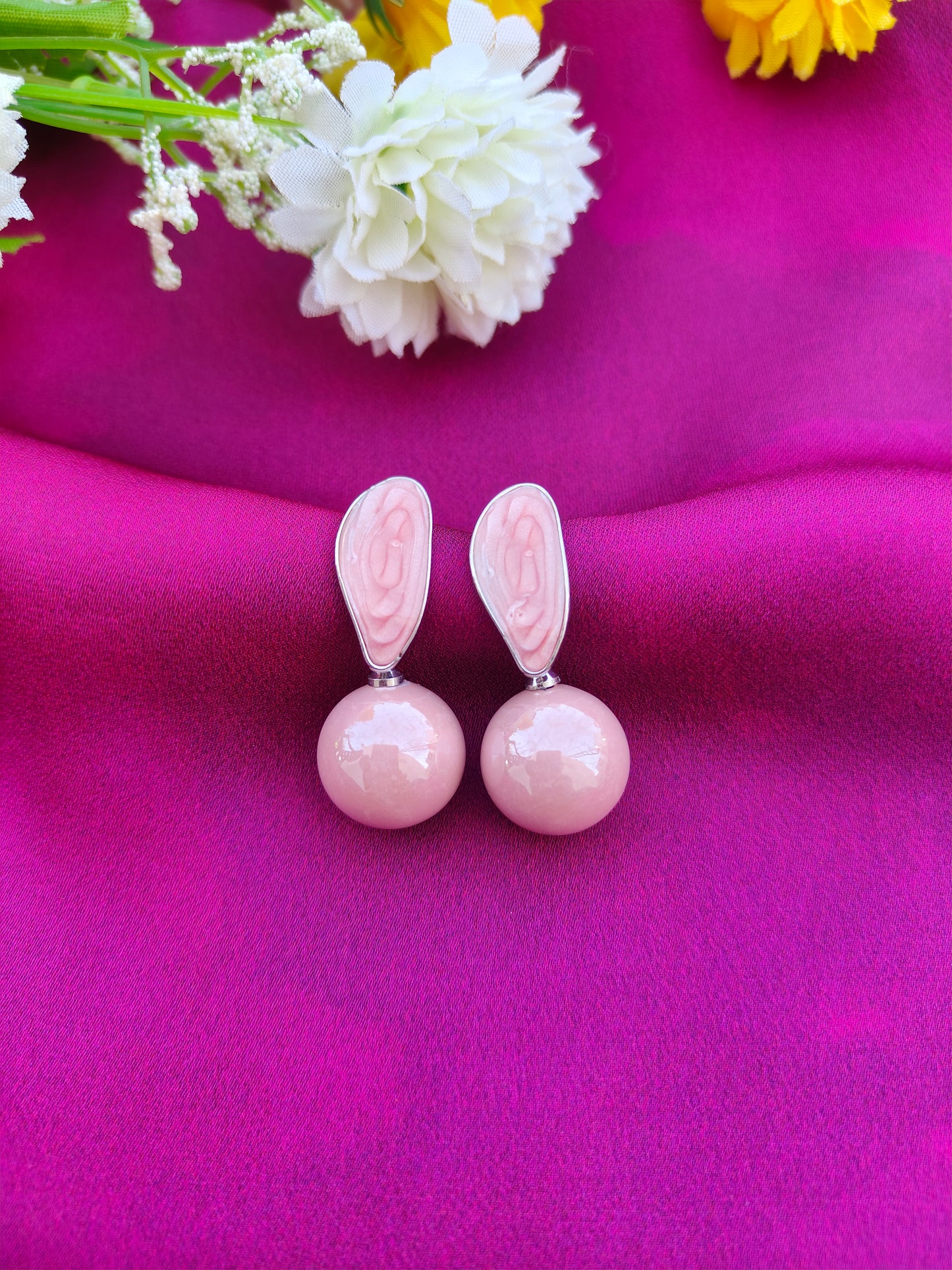 PINK BLOOM EARRINGS