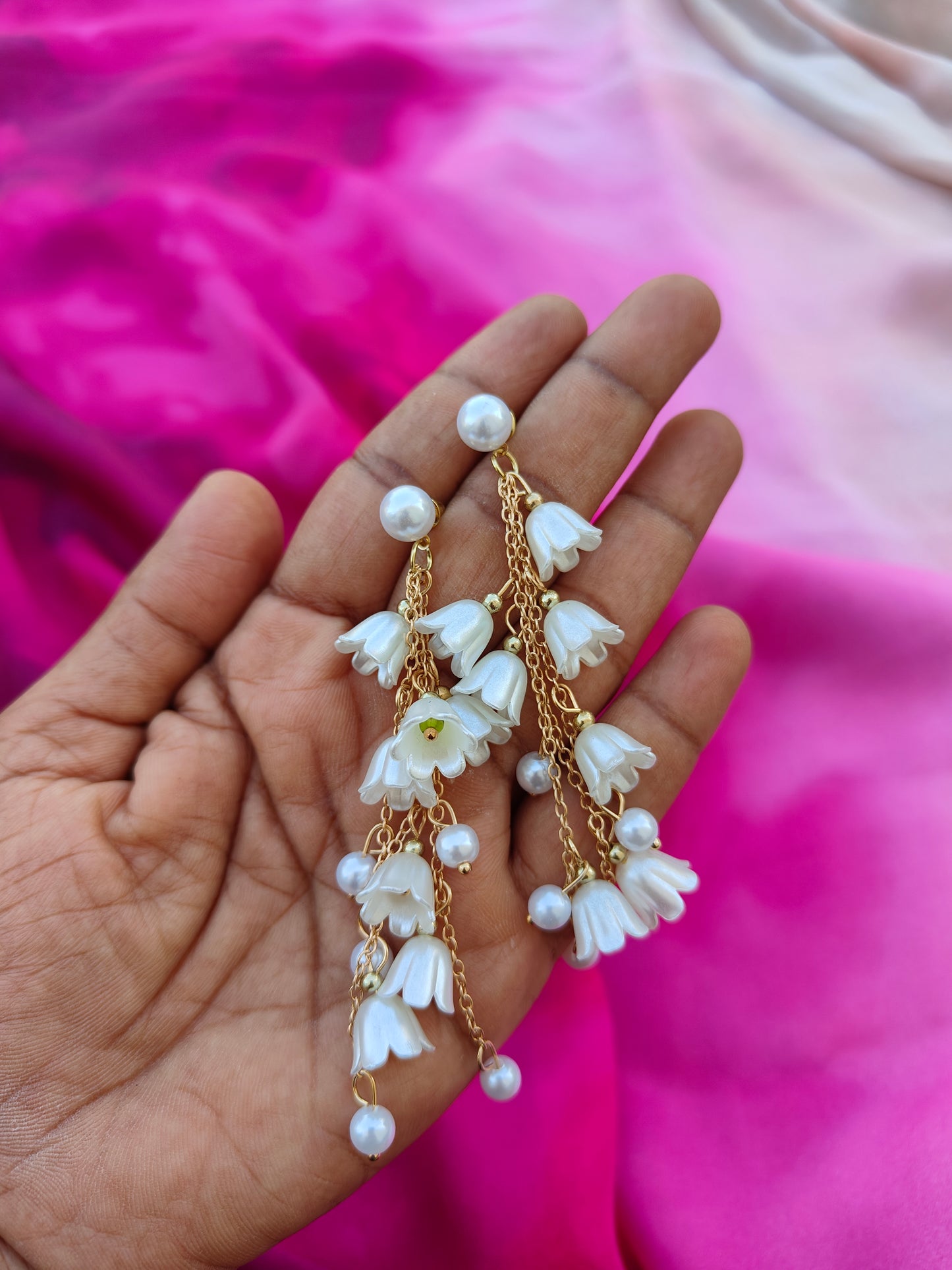 LILY PEARL CASCADE EARRINGS