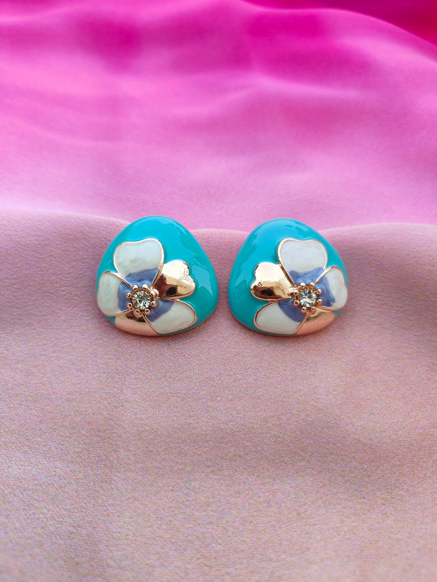 BLOSSOM ENAMEL EARRINGS