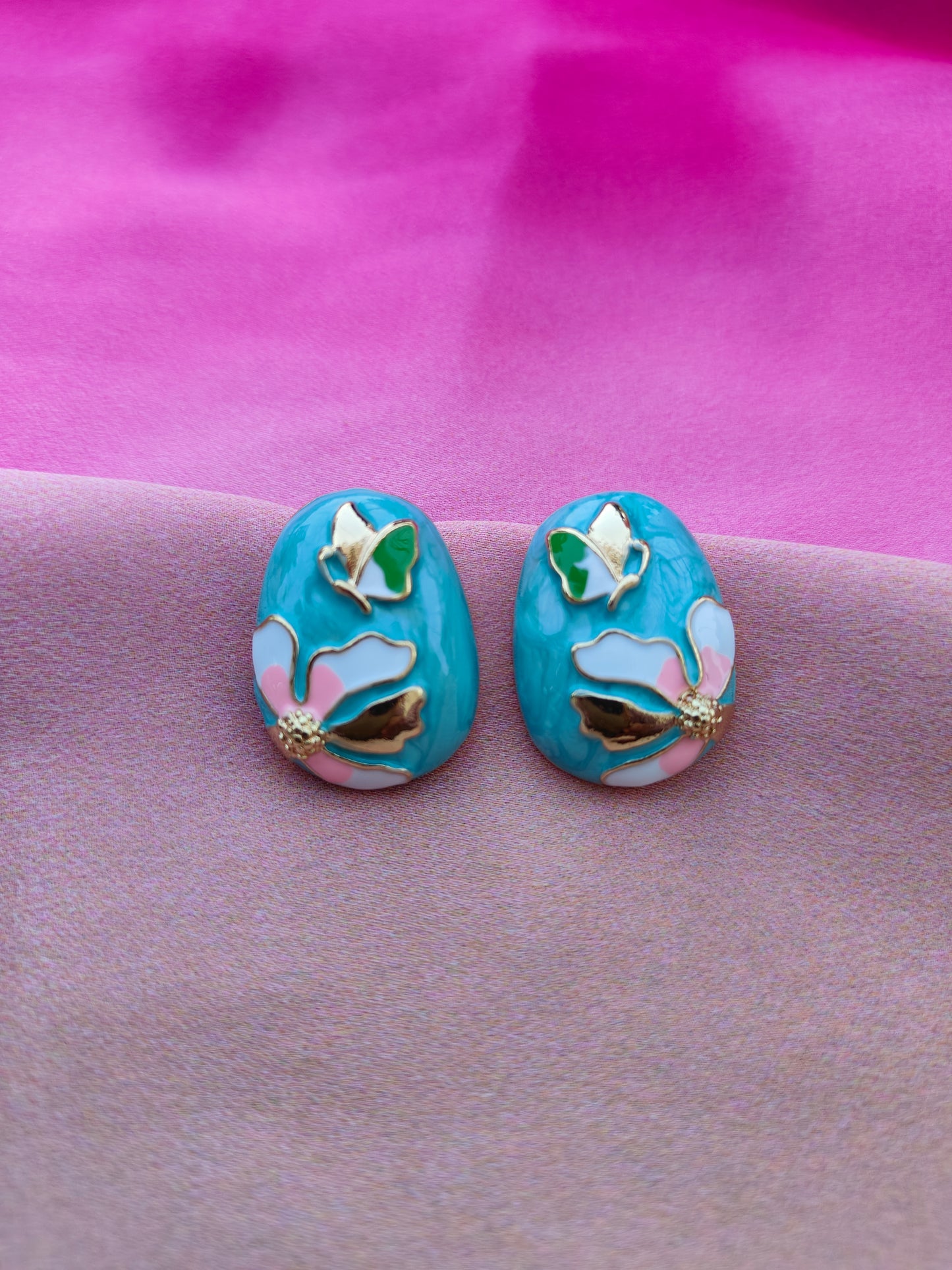 AQUA GARDEN EARRINGS