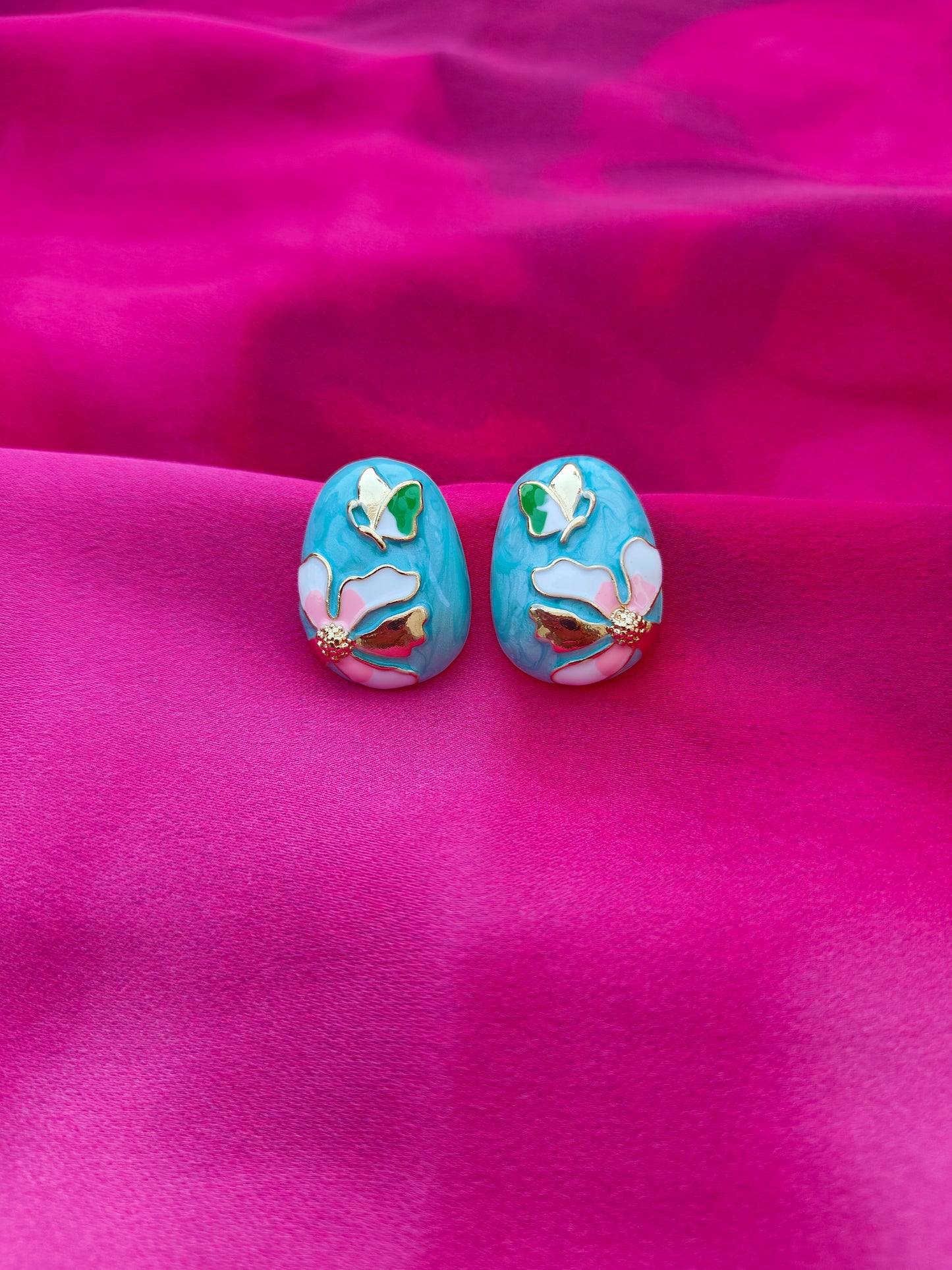 AQUA GARDEN EARRINGS