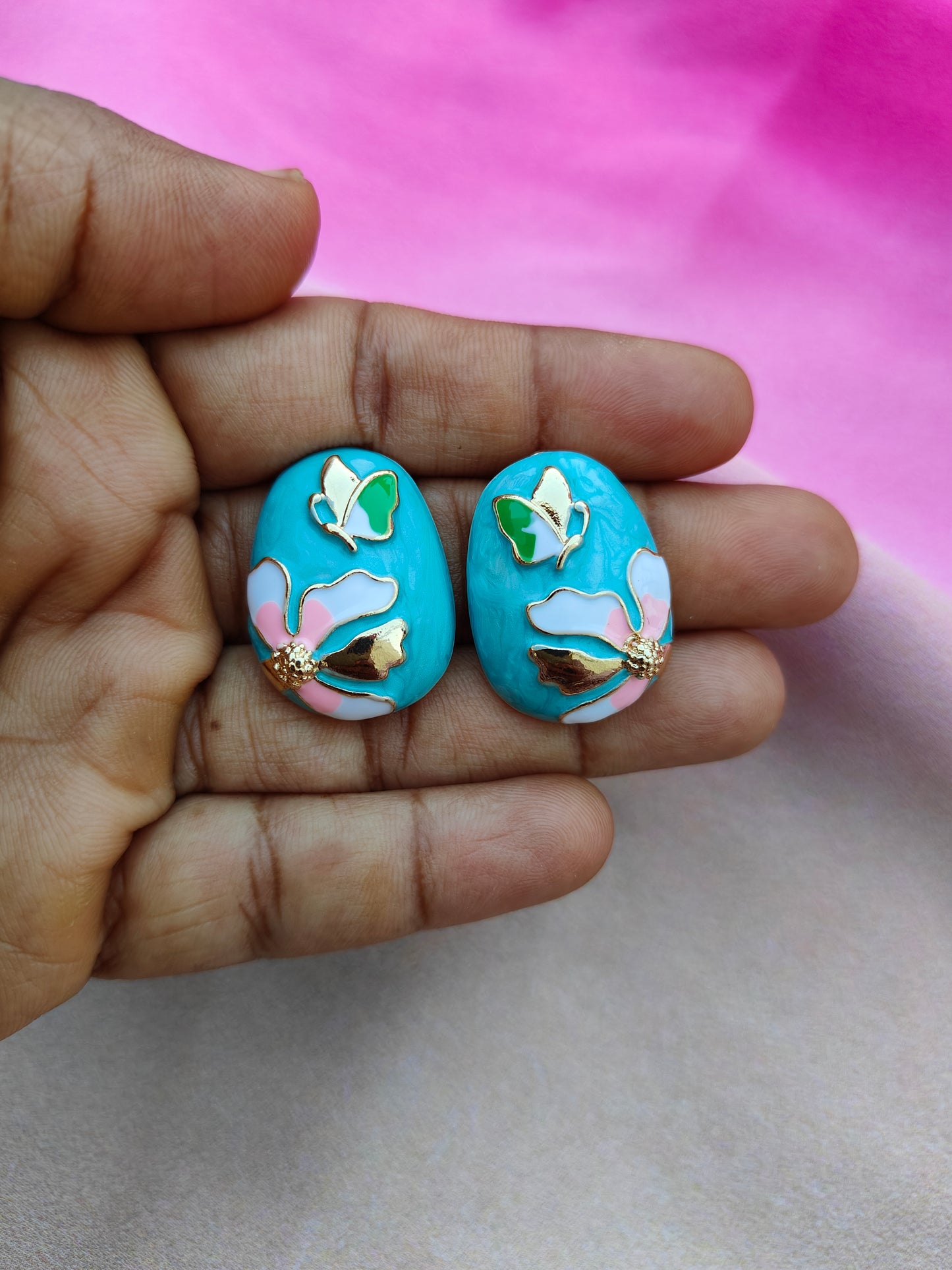 AQUA GARDEN EARRINGS