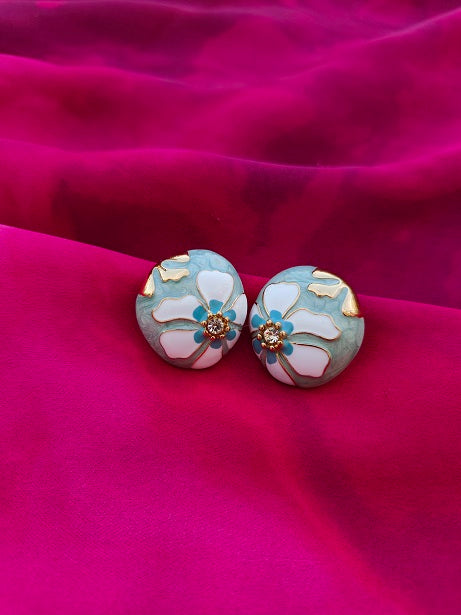AQUA BLOSSOM EARRINGS