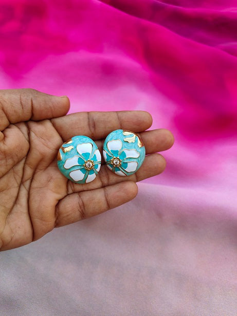 TEAL ELEGANCE EARRINGS