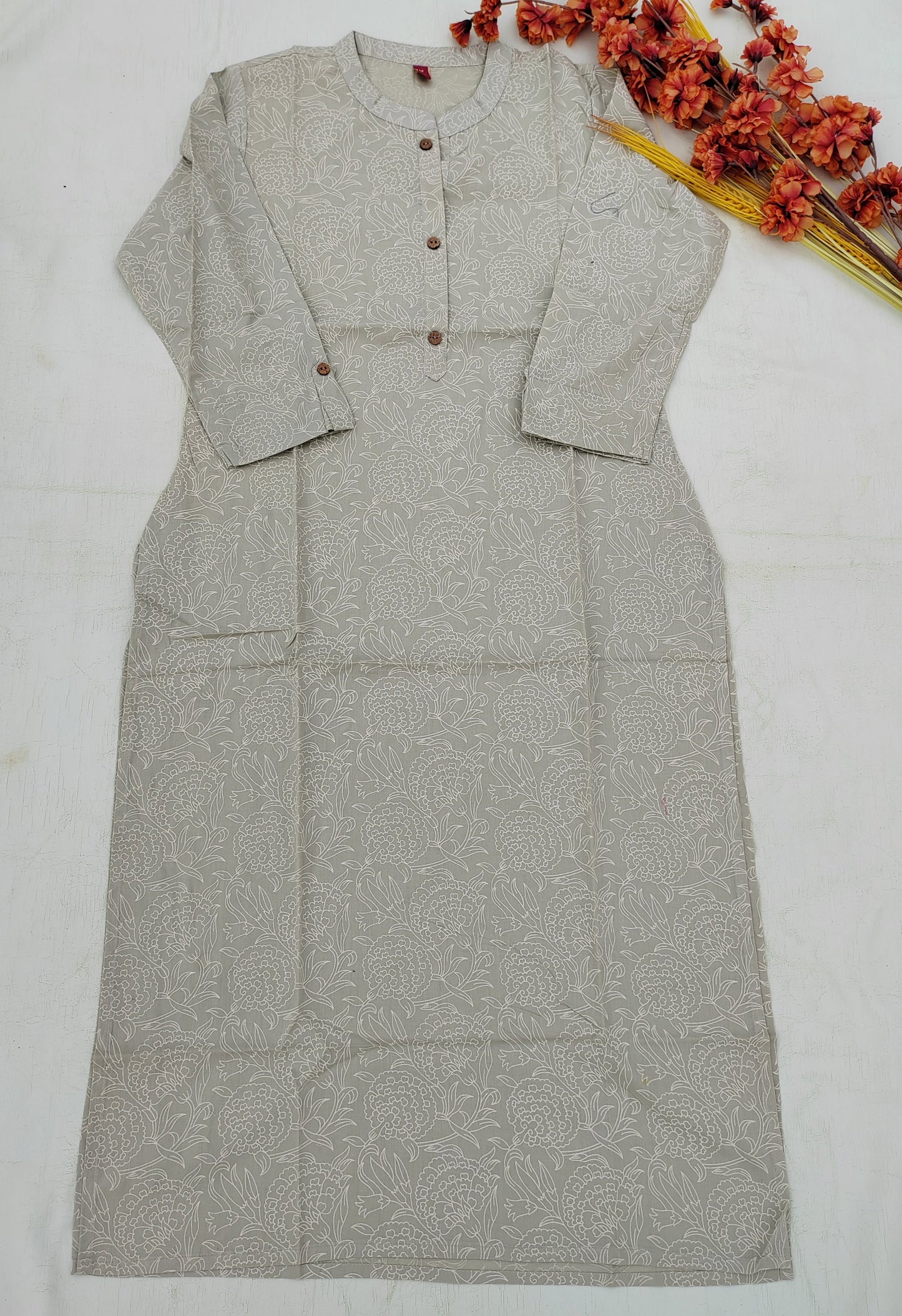 GREEN COTTON KURTI