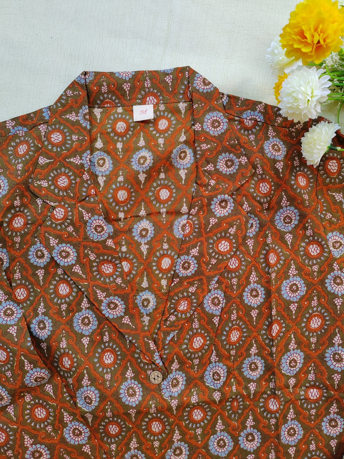 BROWN ALINE COORD SET