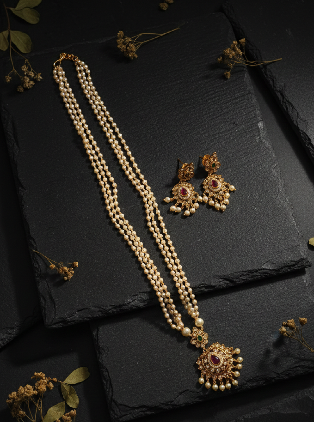 ROYAL PEARL KUNDAN NECKLACE