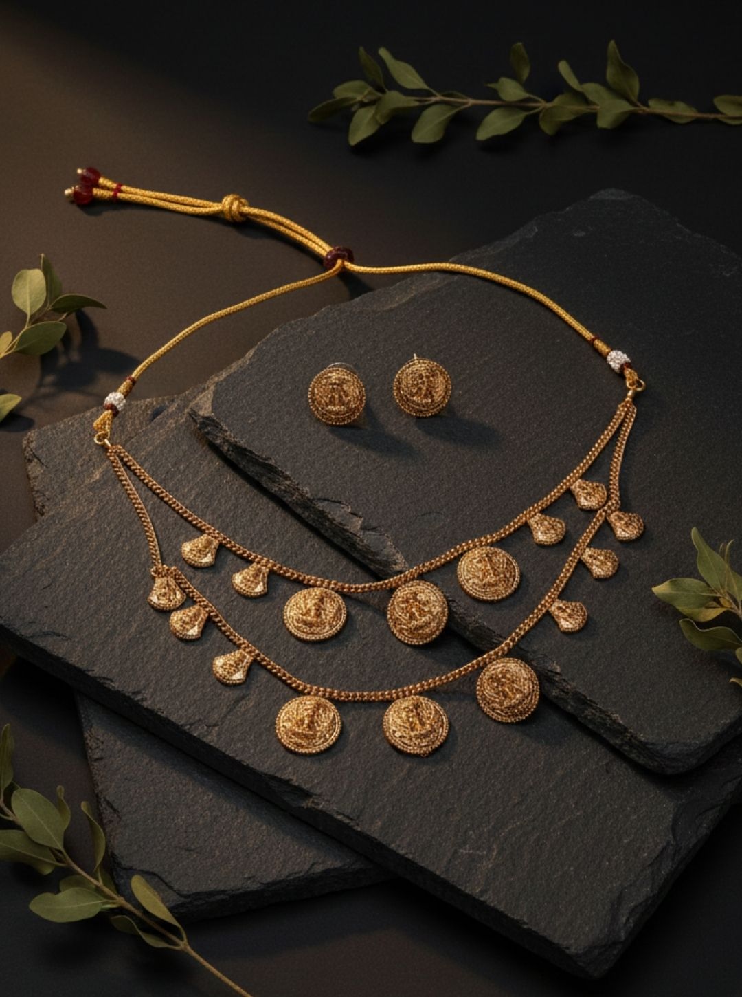 ANTIQUE COIN TEMPLE NECKLACE