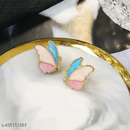 MULTICOLOR BUTTERFLY EARRINGS