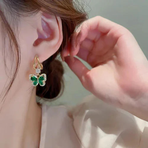 GREEN BOW EARRINGS