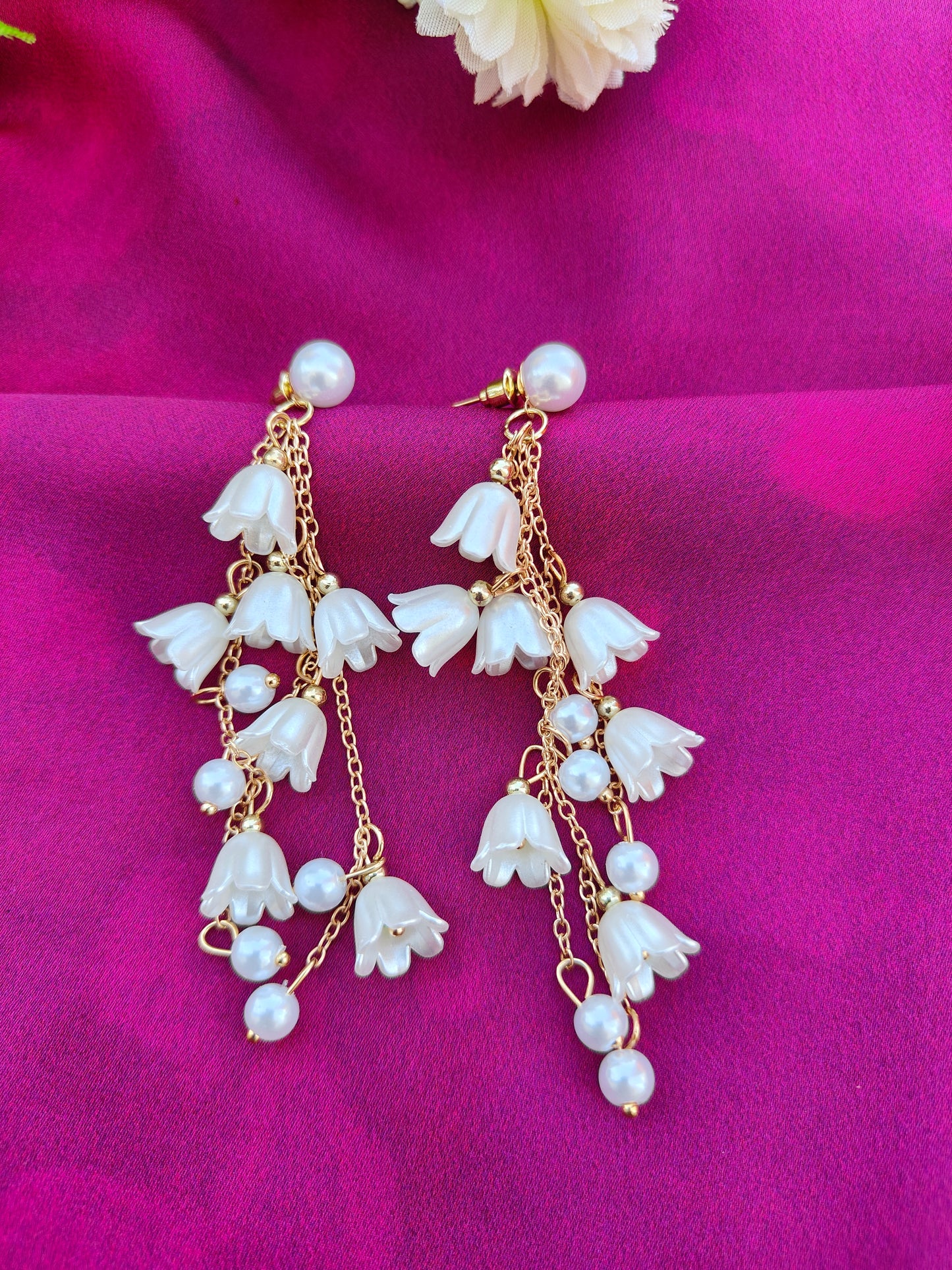 LILY PEARL CASCADE EARRINGS