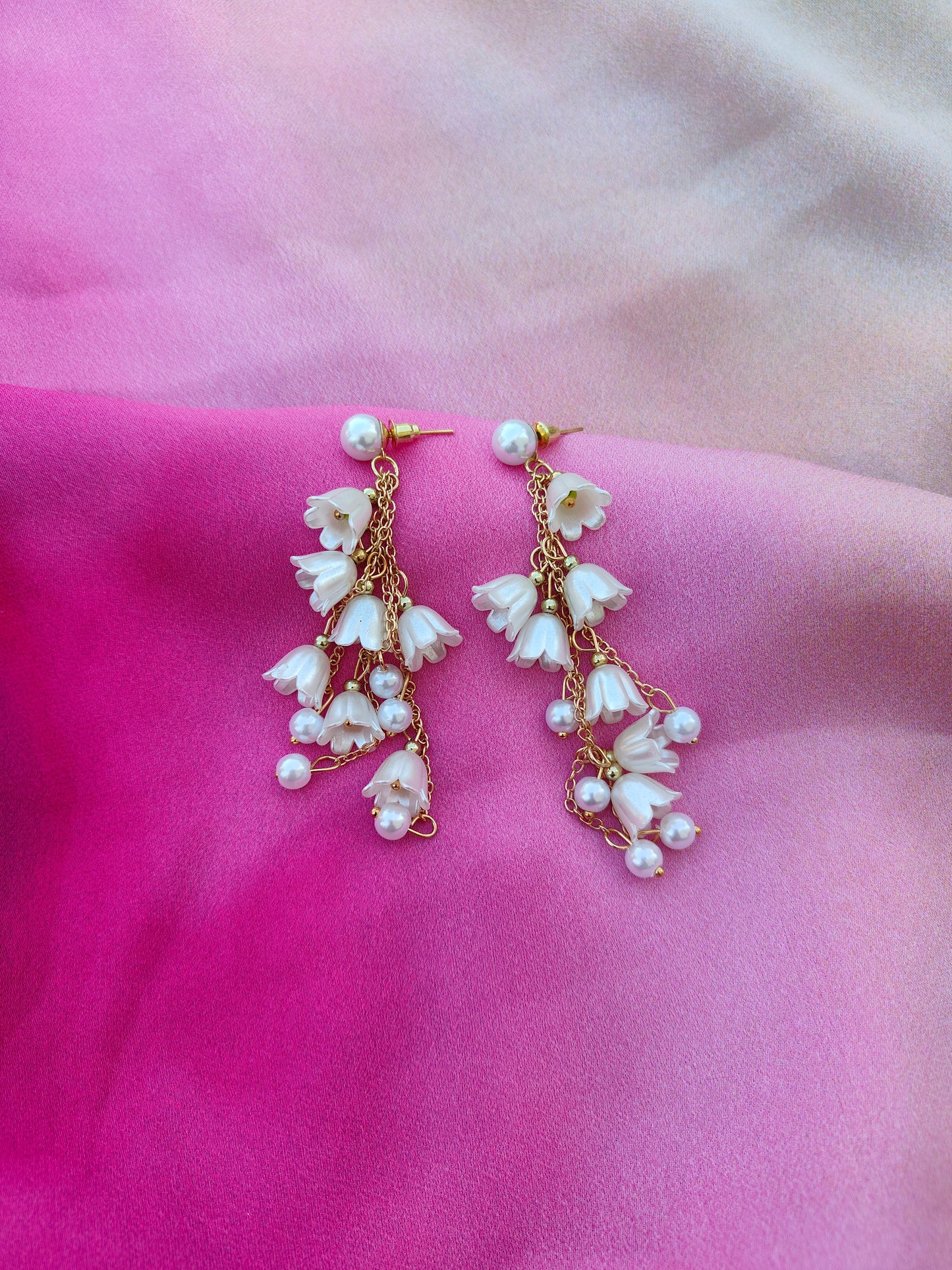 LILY PEARL CASCADE EARRINGS