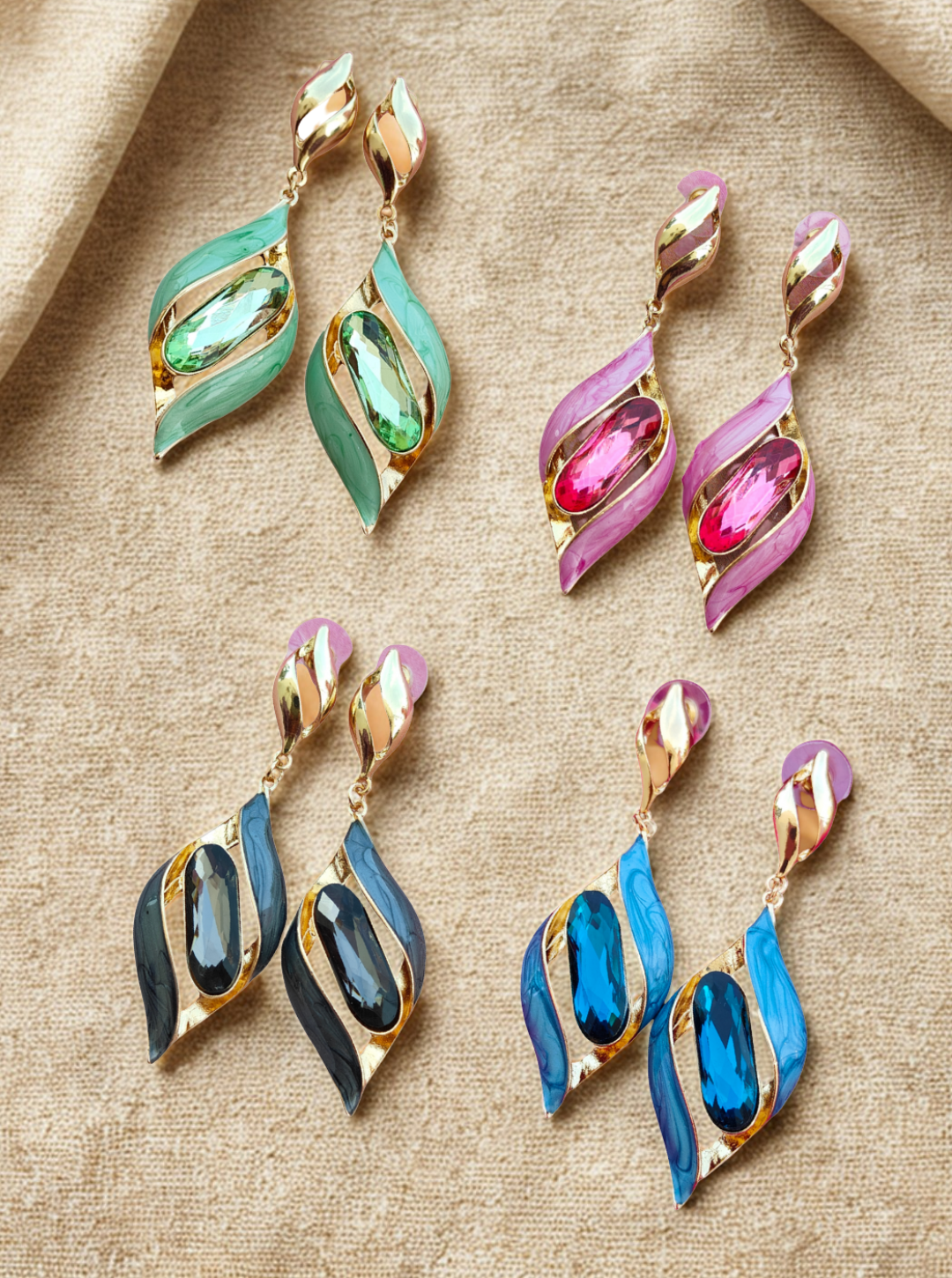 CRYSTAL DEWDROP EARRINGS
