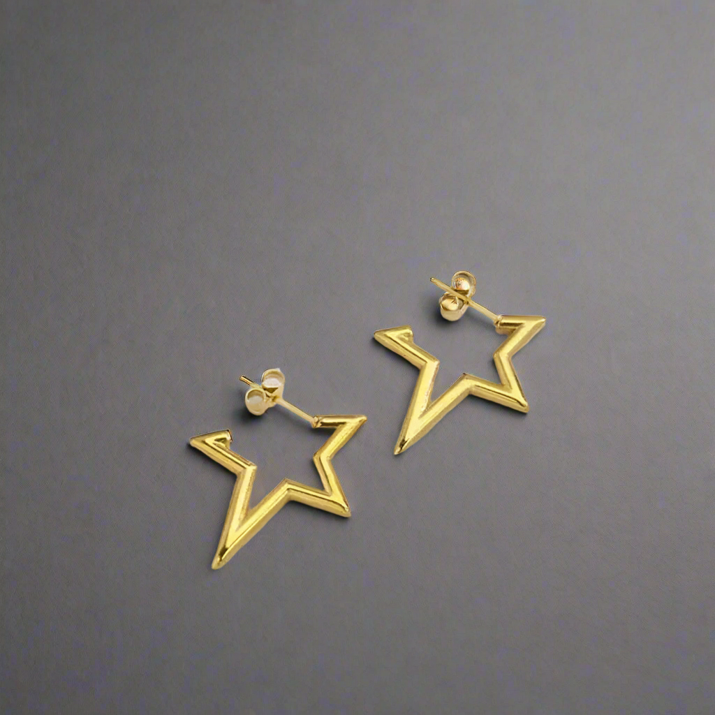 STAR GOLD EARRINGS