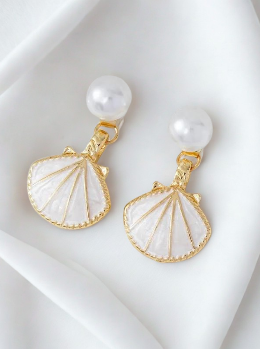PEARL SHELL DROP EARRINGS