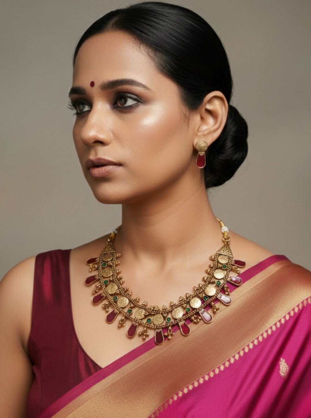 KAASU-NAGAPATTAM CHOKER NECKLACE