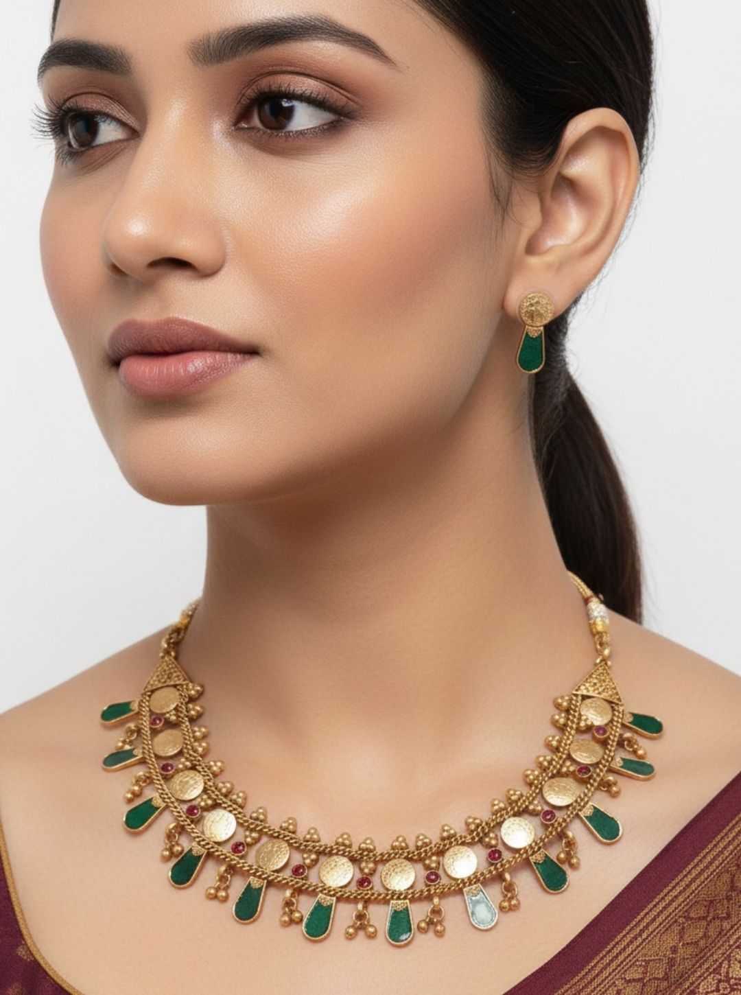 KAASU-NAGAPATTAM CHOKER NECKLACE