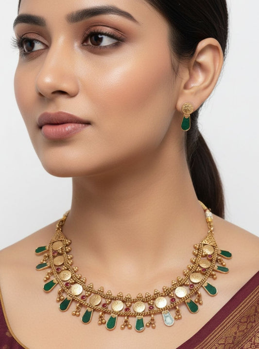 KAASU-NAGAPATTAM CHOKER NECKLACE