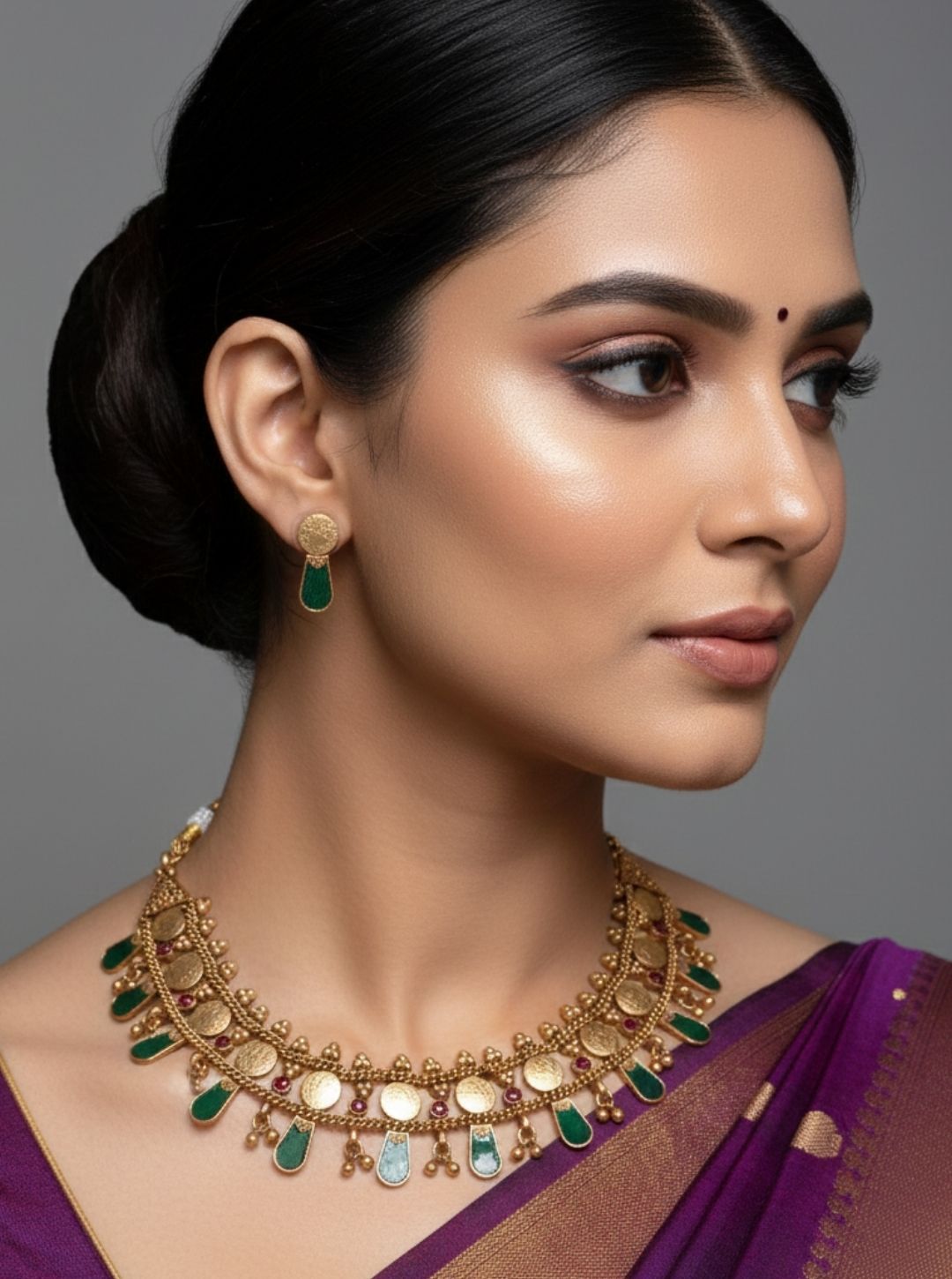 KAASU-NAGAPATTAM CHOKER NECKLACE