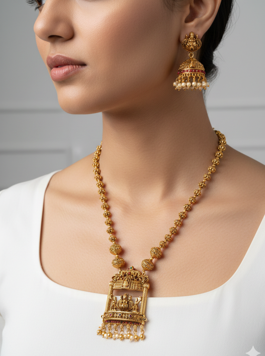 AVANTIKA TEMPLE PENDANT NECKLACE