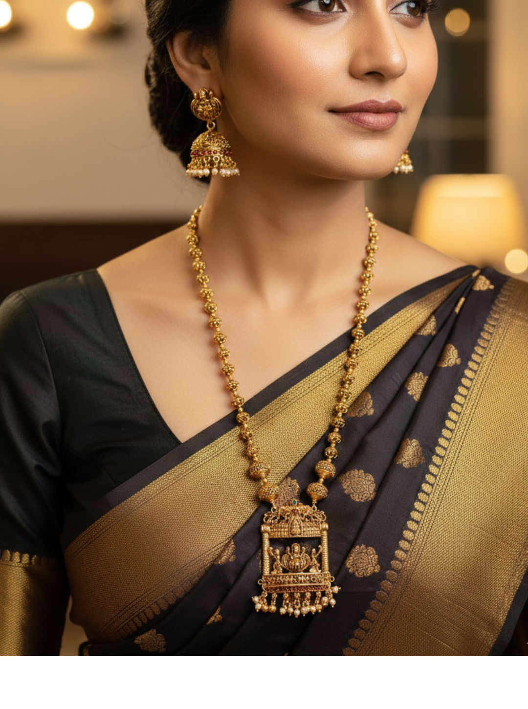 AVANTIKA TEMPLE PENDANT NECKLACE