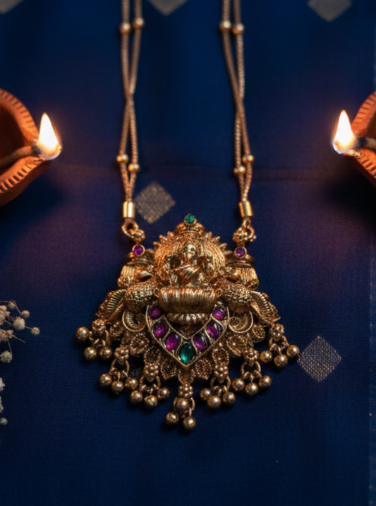 MEENAKSHI TEMPLE NECKLACE SET