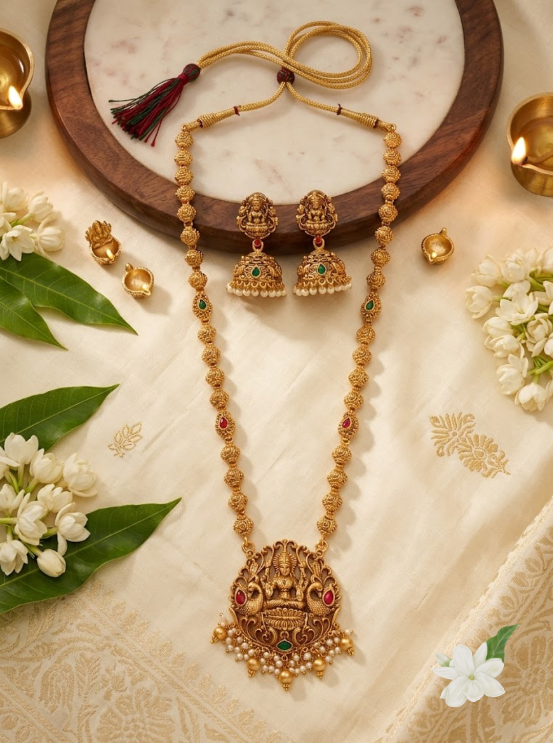 SWATHILAKSHMI BALL NECKLACE