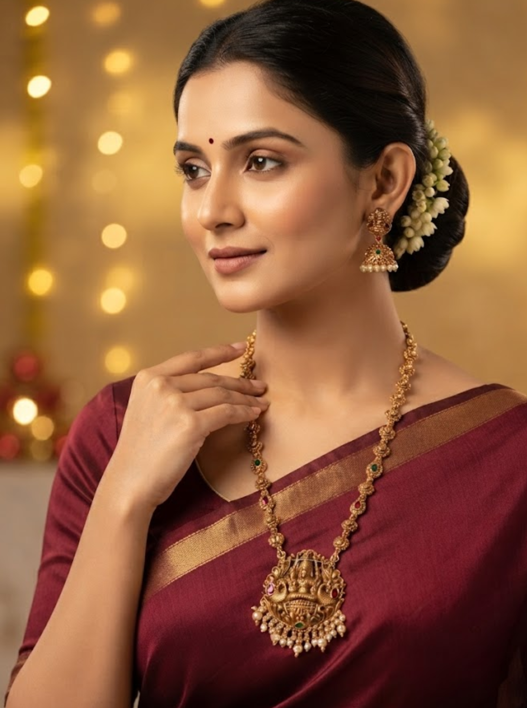 SWATHILAKSHMI BALL NECKLACE
